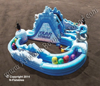Polar Extreme Obstacle Course Rental - Winter Themed Inflatables in Arizona